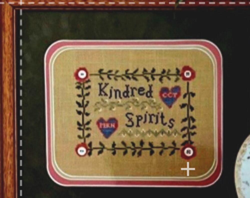 Kindred Spirits Theron Traditions Heartfelt Sentiments Folk Cross Stitch Sampler